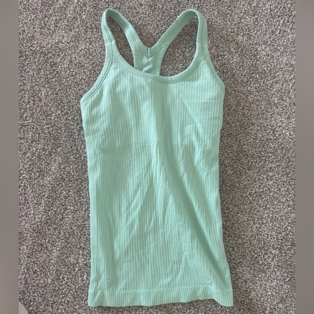 Mint Green Ribbed Women's Tank Top
Ebb to street lululemon tank top